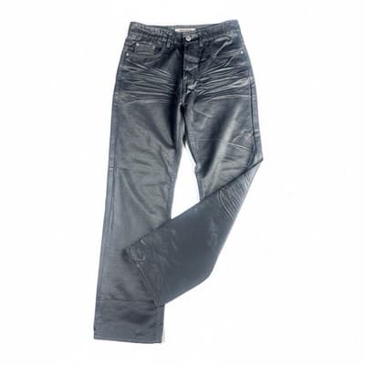 Old Skool Men's Black Coated Slim Straight Jeans Size 30x30 Excellent Condition