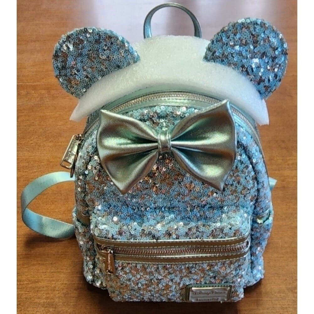 Loungefly Disney Parks Arendelle Aqua Frozen Mini Backpack