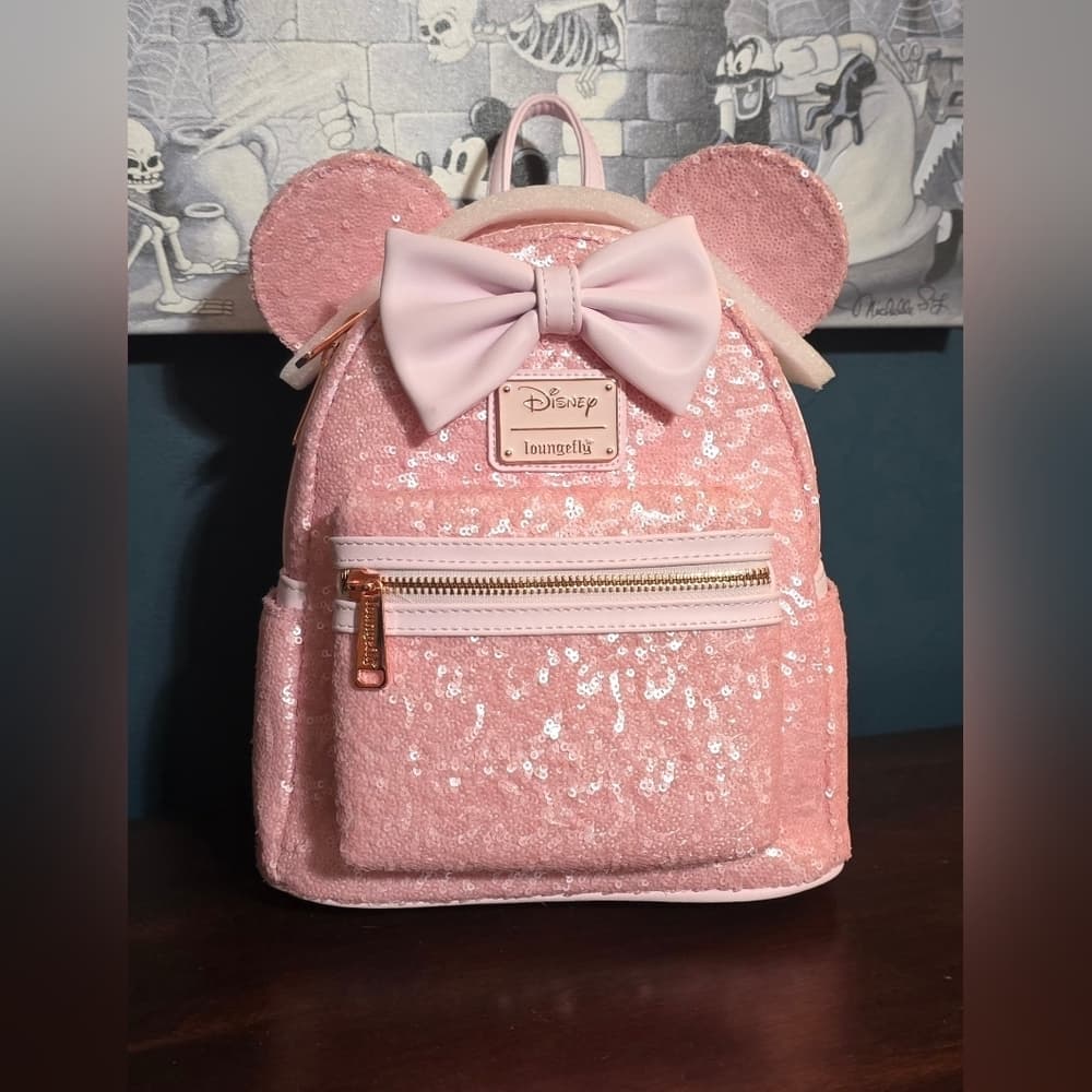 Loungefly Disney Cotton Candy Sequin Backpack