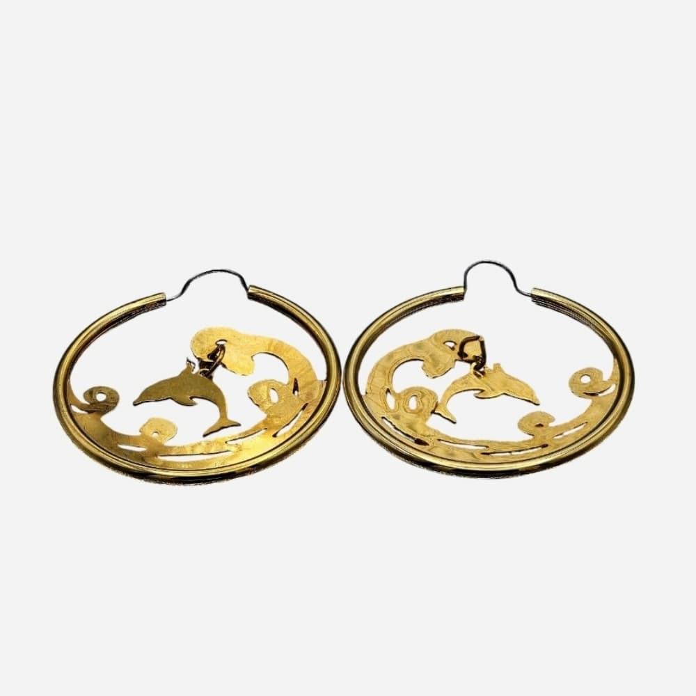 Intricate Dolphin Earrings