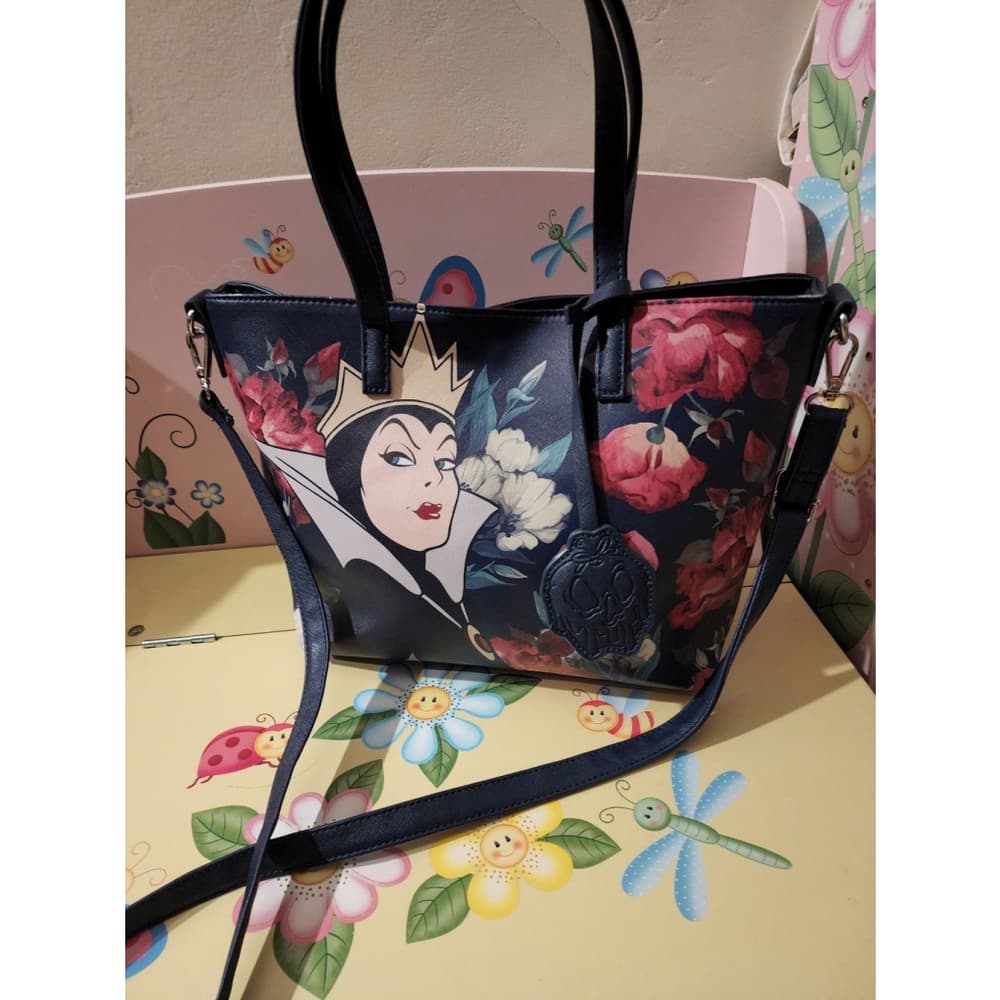 Loungefly Disney Snow White Evil Queen Floral Tote - BoxLunch Exclusive
