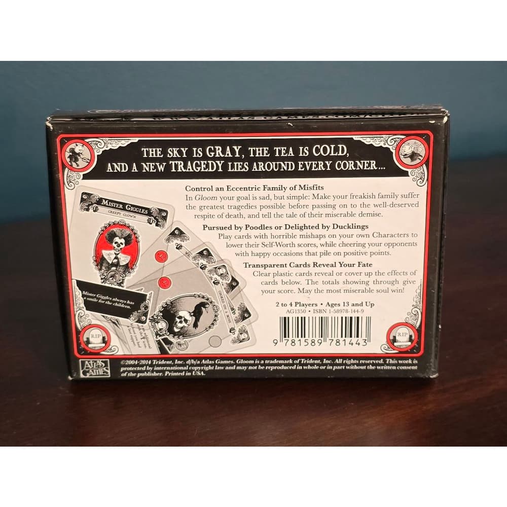Gloom Second Edition Card Game
