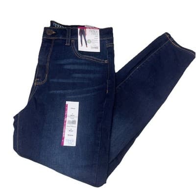 Time And Tru Jeans High Rise Skinny Stretch 8 Short