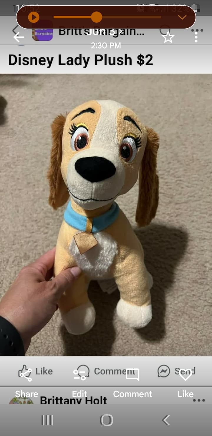 Disney Lady Plush Toy