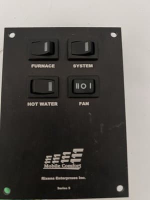 Rixen’s Enterprises Mobile Comfort Series 5 Furnace/Hot Water/Fan Control Panel