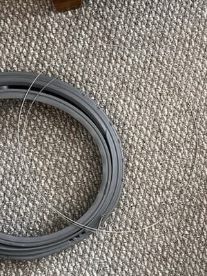 Samsung Washer Door Boot Seal Gasket w/ Retaining Spring WF45N5300AF/US OEM