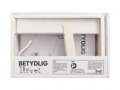 IKEA BETYDLIG Wall-Mounted Curtain Rod Bracket Hardware White 1.5in Metal