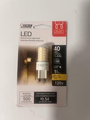 Feit Electric LED G9 Corn Bulb 4.5W 120V 500lm 3000K Warm White Dimmable
