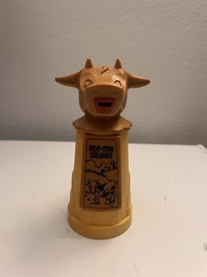 Whirley Industries Moo-Cow Cow-Shaped Plastic Creamer Pitcher