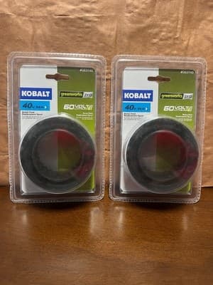 Kobalt 40V Max String Trimmer Replacement Spool 0831145 2-Pack Black