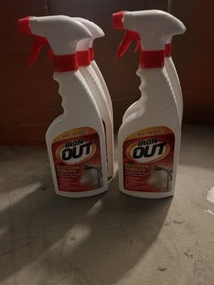 Iron Out Rust Stain Remover Spray Clings Scent Free 24 fl oz, 6 Pack