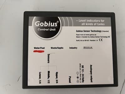 Gobius Control Unit Tank Level Monitor Water Fuel Waste Septic Ver 5.0 G1+G4