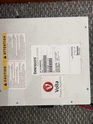 Volta Power Systems Dimensions 48V to 12V DC-DC Converter 80A 1000W