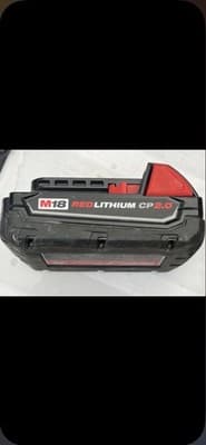 Milwaukee M18 REDLITHIUM CP 2.0 18V Li-Ion 2.0Ah Battery Pack, Black