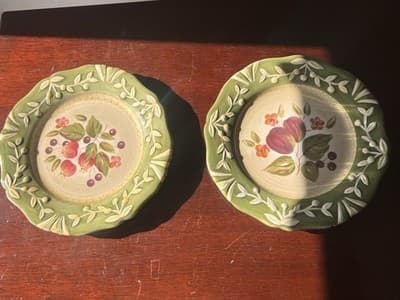 Certified International La Toscana Floral Salad Plates Set of 2
