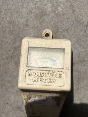 Vintage Analog Moisture Meter Handheld Gauge, Electric Measuring Tech