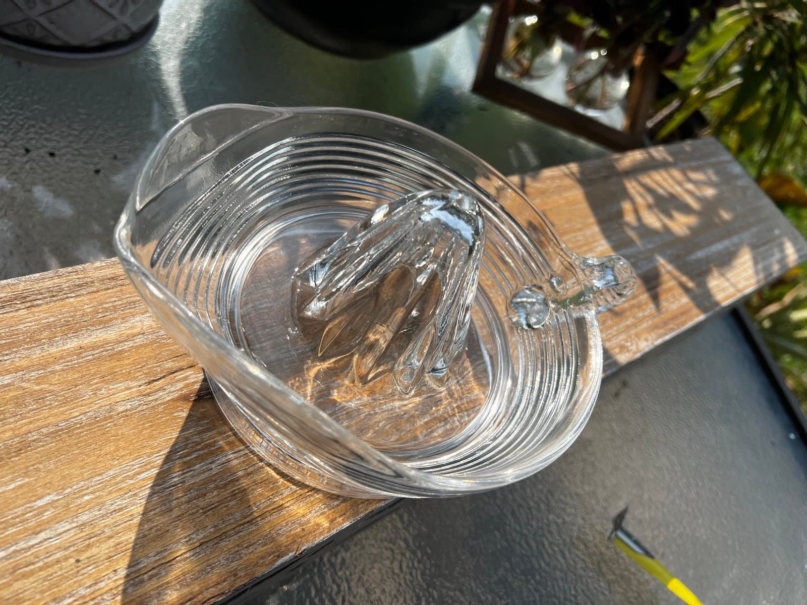 Antique crystal juicer