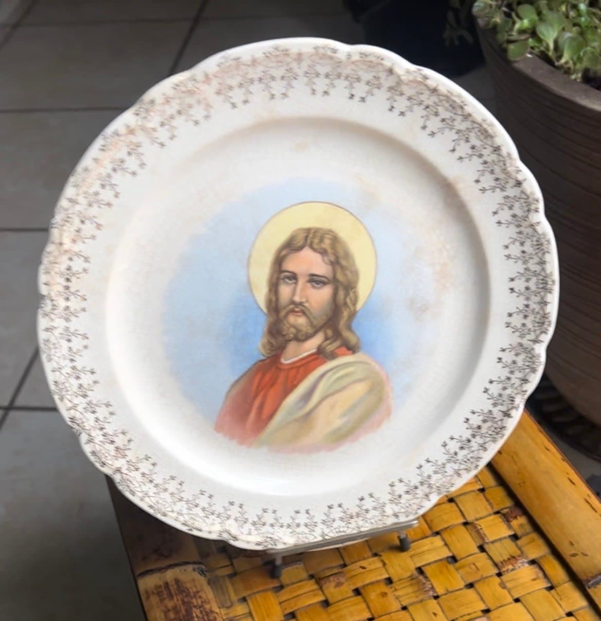 Vintage Taylor Smith Taylor, Jesus play gold trim