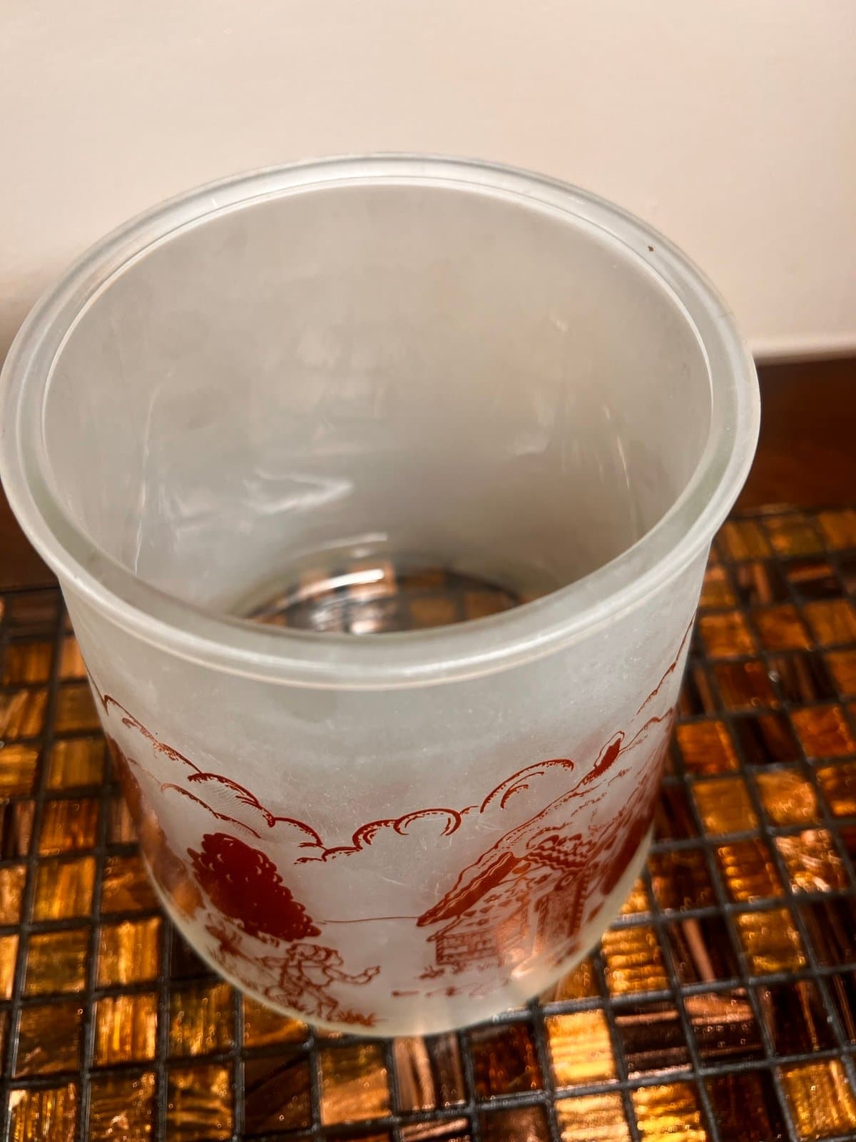 1960s Bartlett Collins Pokee Hansel & Gretel Cookie Jar - Frosted Glass Vintage