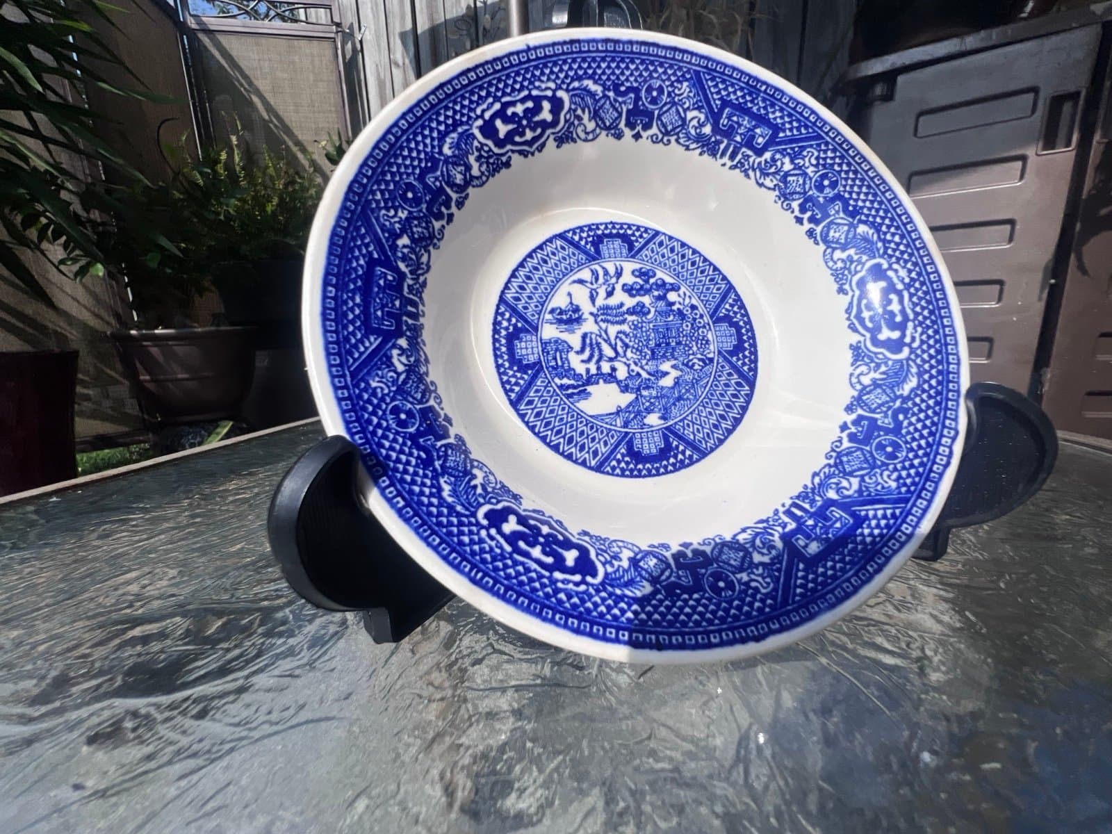 Blue willow ware 6” bowl