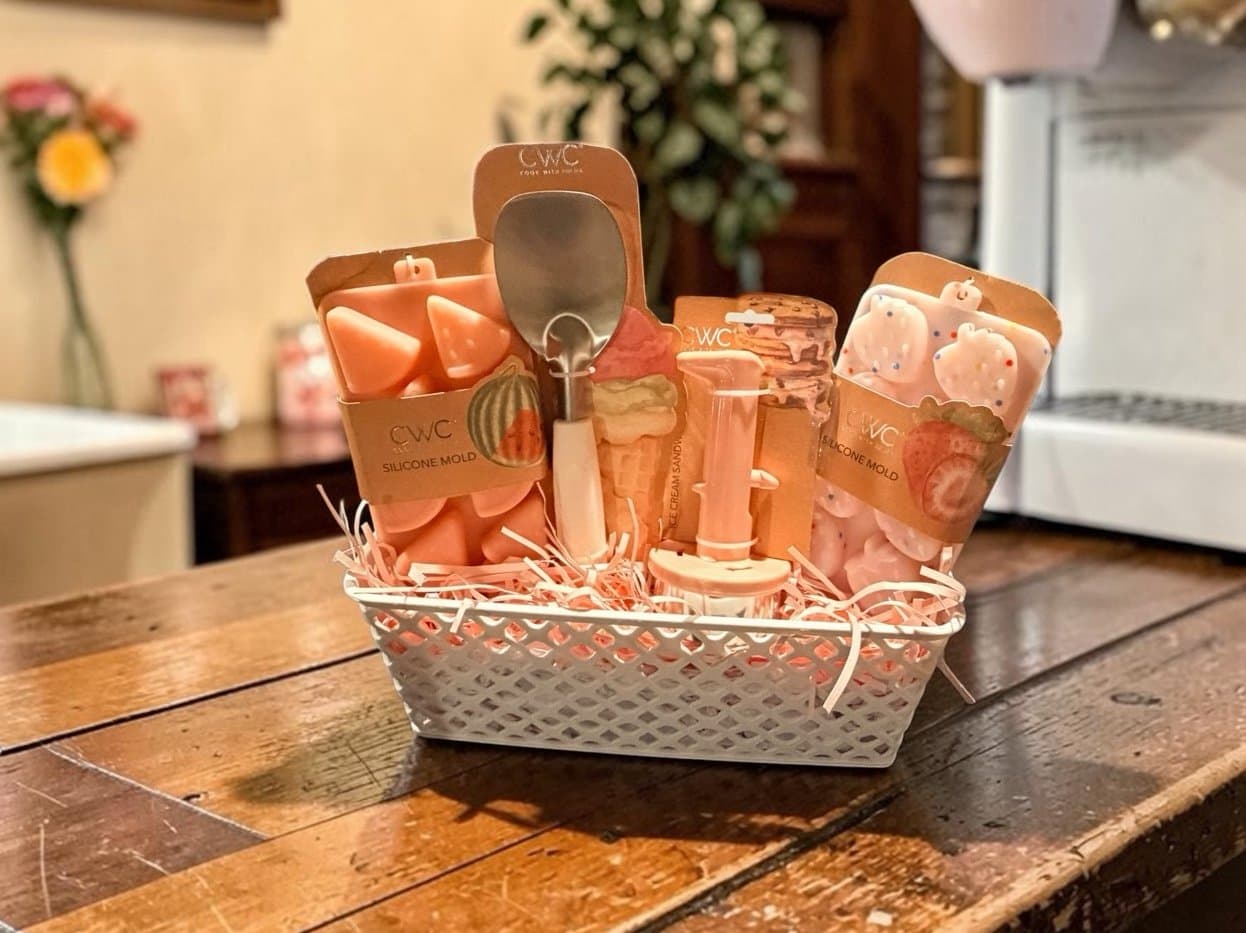 Get a fun ice cream-themed gift basket filled with all thnew CWC home utensils!