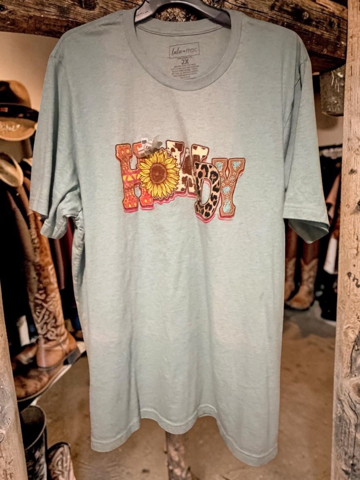 Lulu Mac “howdy” size 2x, brand new!