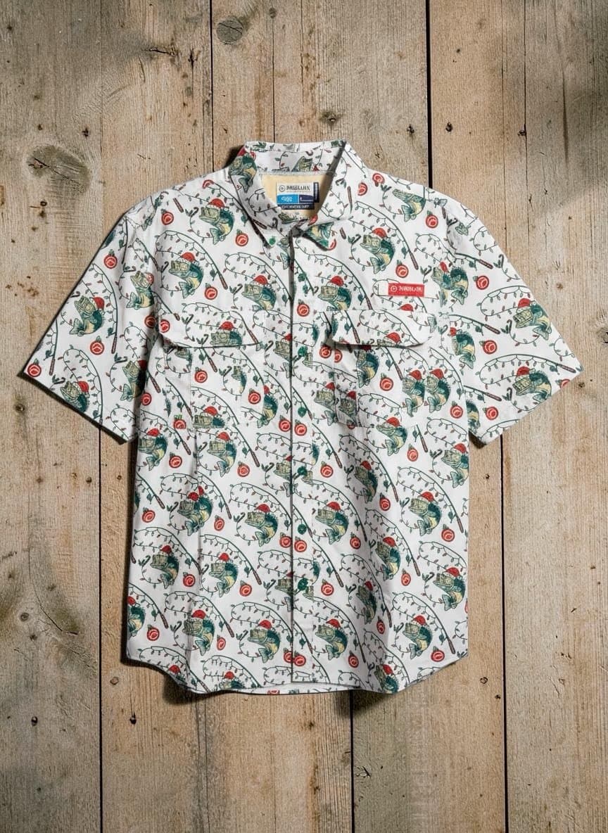 Magellan Christmas Fishing performance shirt