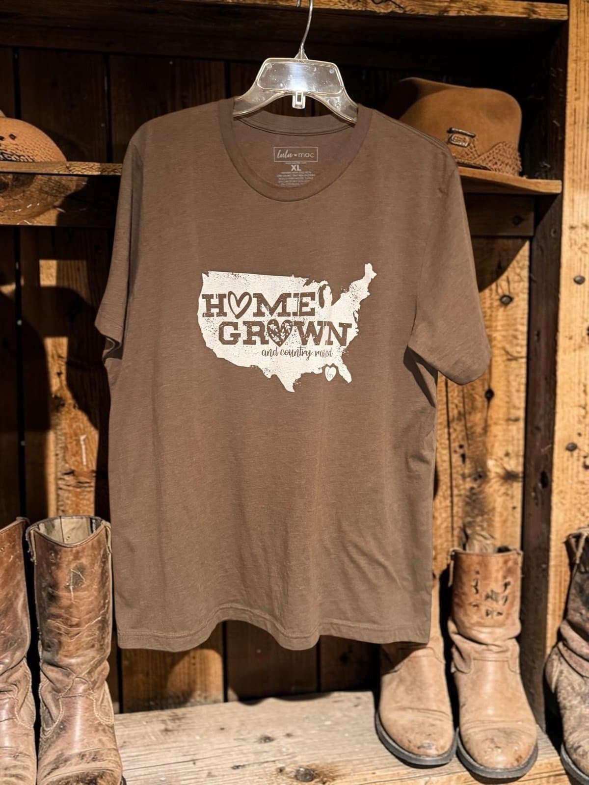 Lulu Mac “home grown” tee, size XL, brand new!
