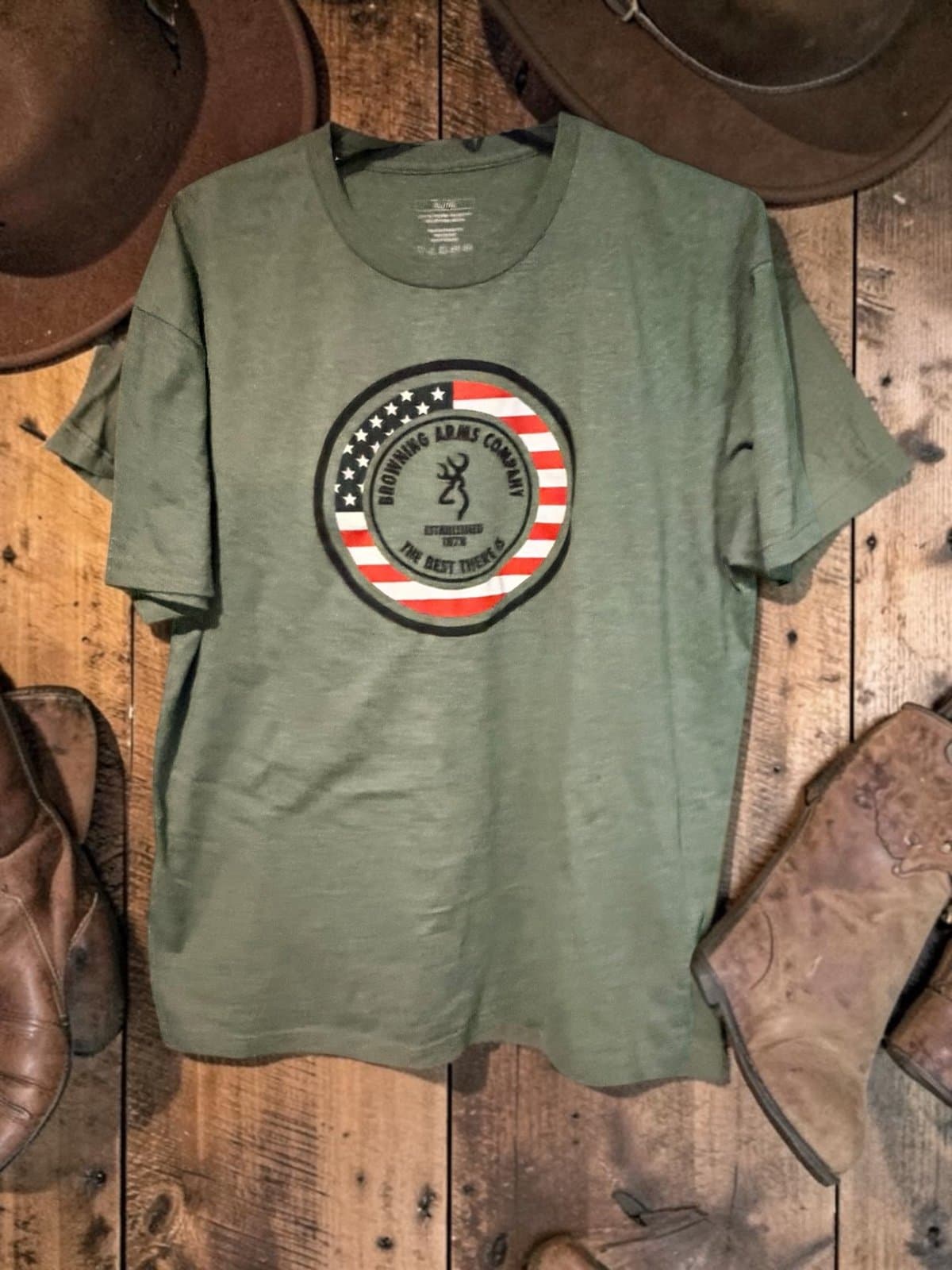 Men's browning tee shirt sm