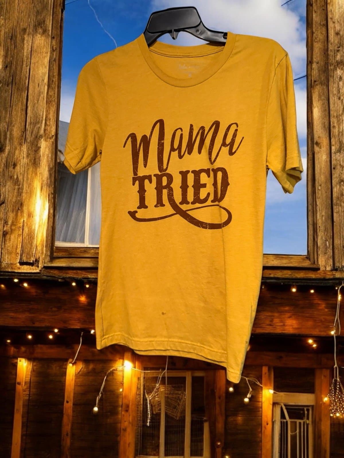 New Lulumac "Mama Tried" tee shirt size small