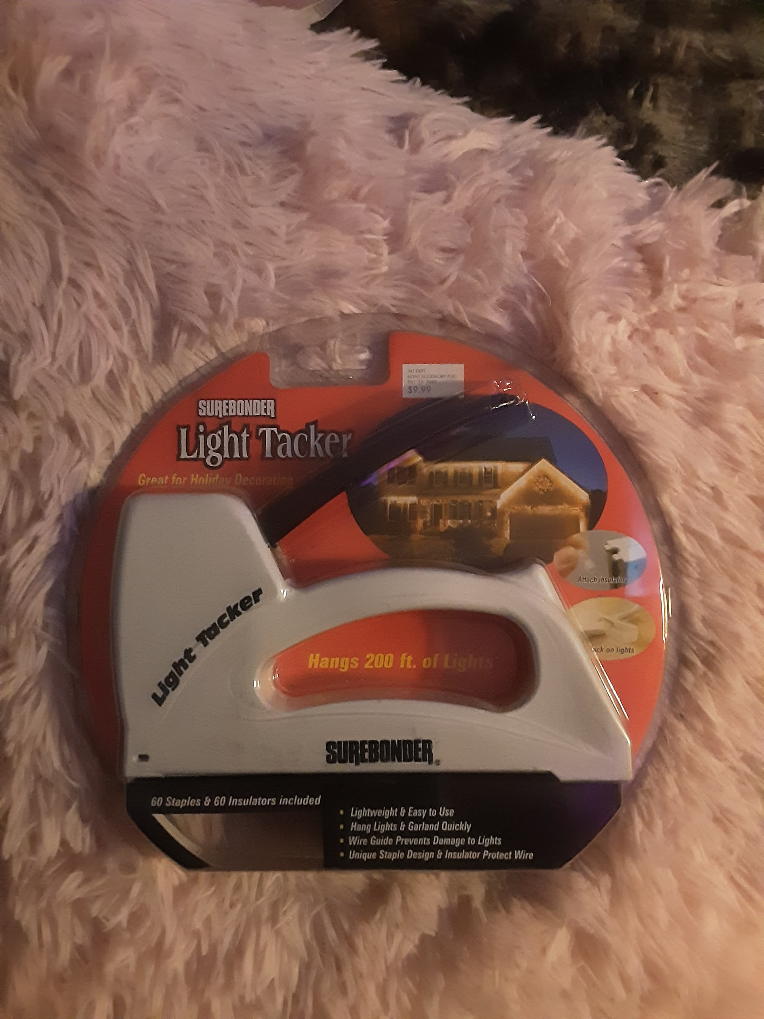 Surebonder Light Tacker with Clips for Holiday Decorating