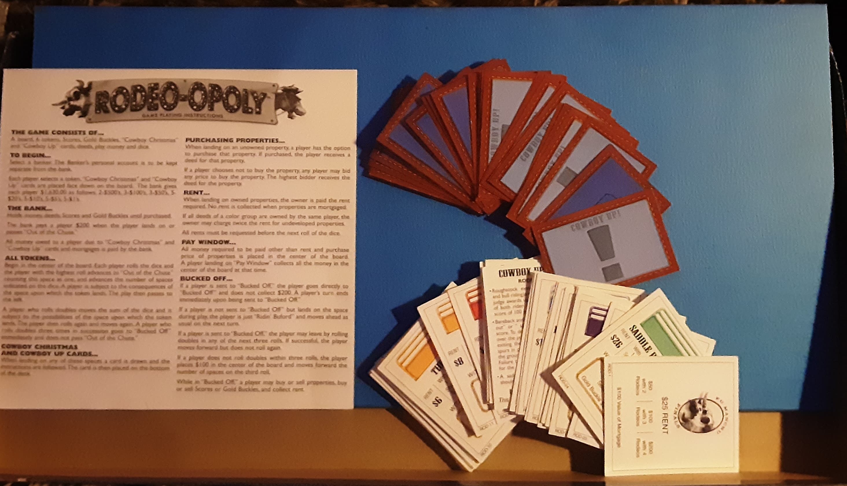 Rodeo-Opoly Board Game