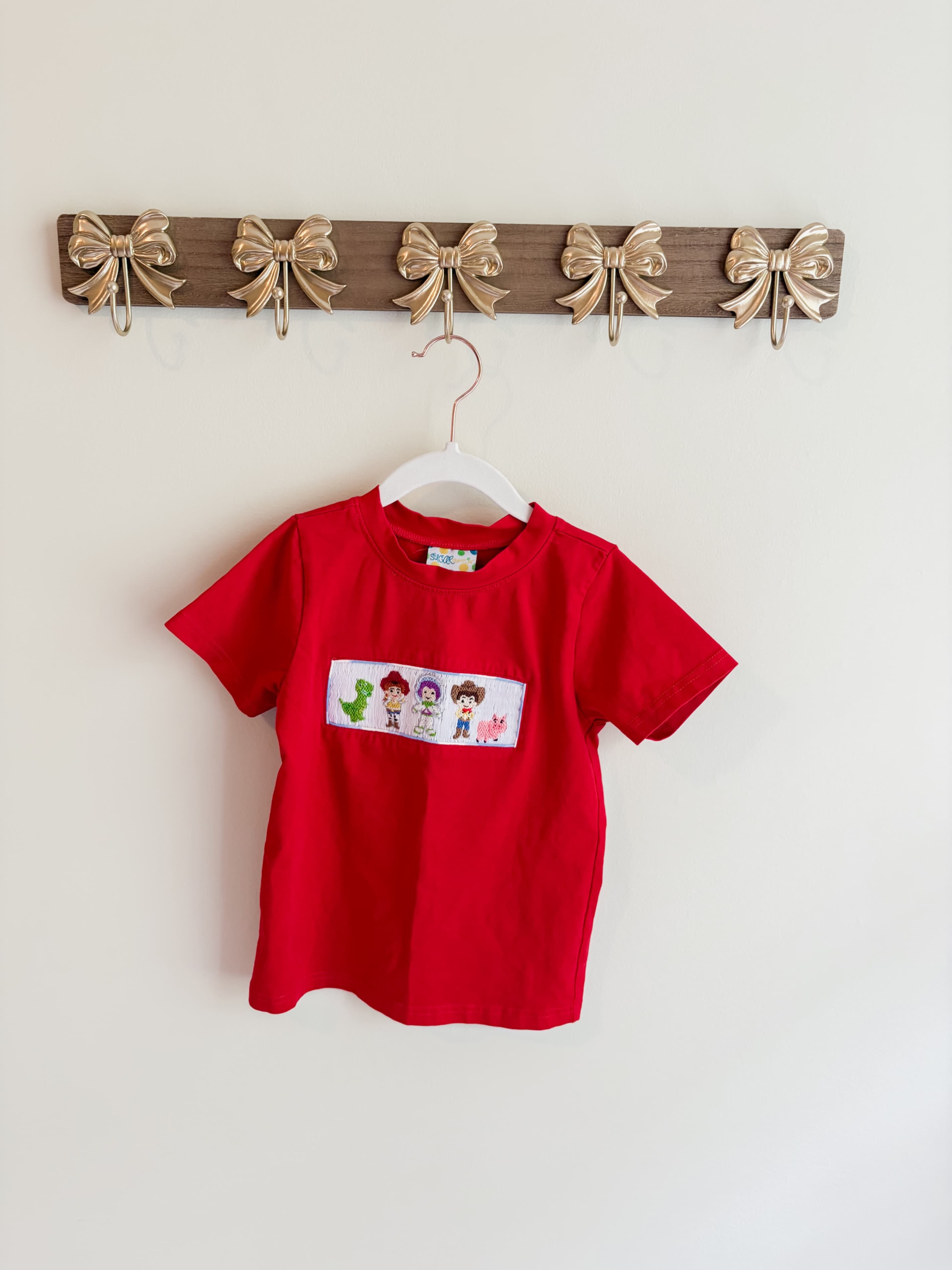 Sugar Dumplin’ Toy Story boys size 4 smocked top
