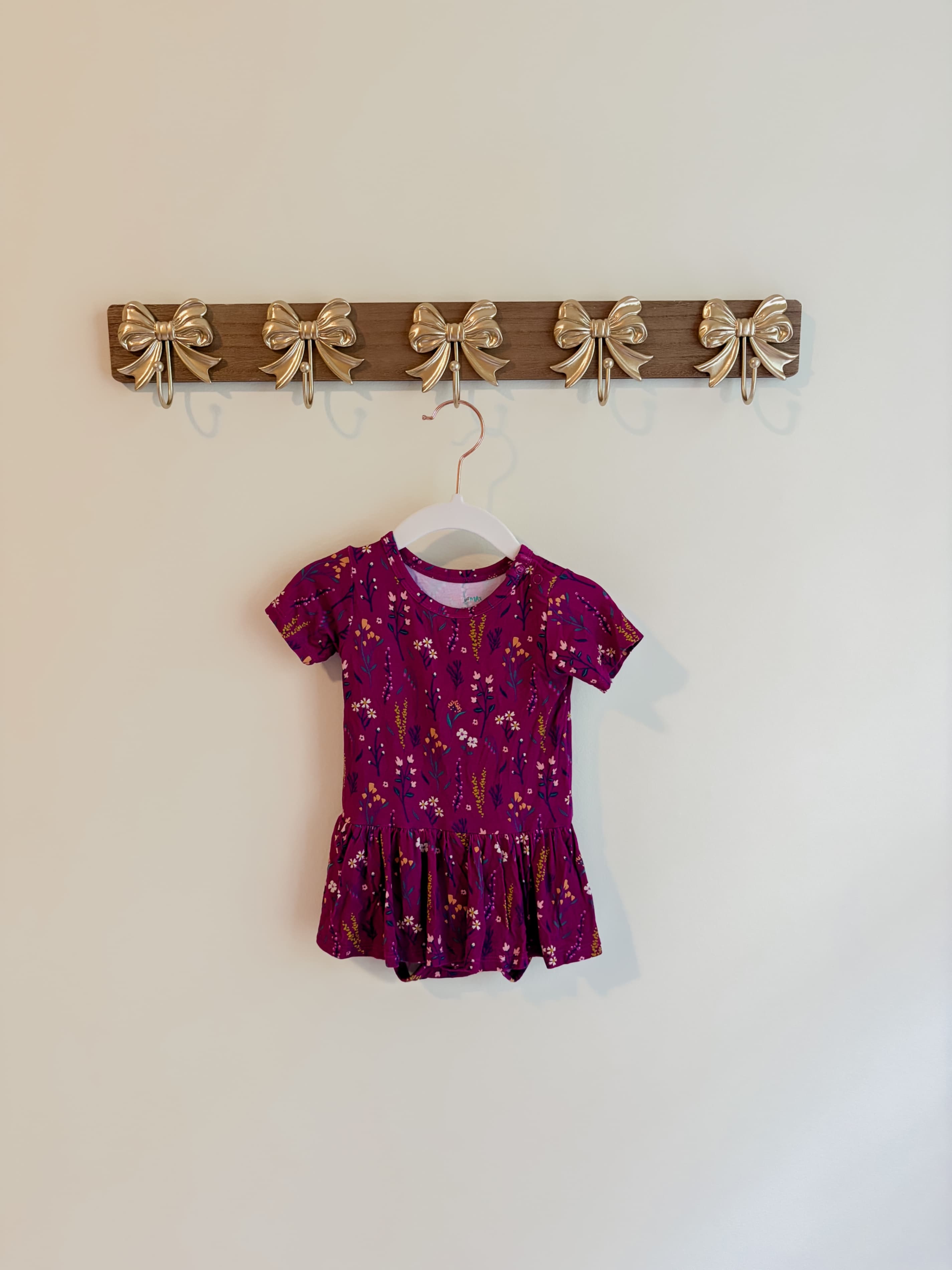 Gigi and Max girls size 12 months Floral Bamboo onesie dress