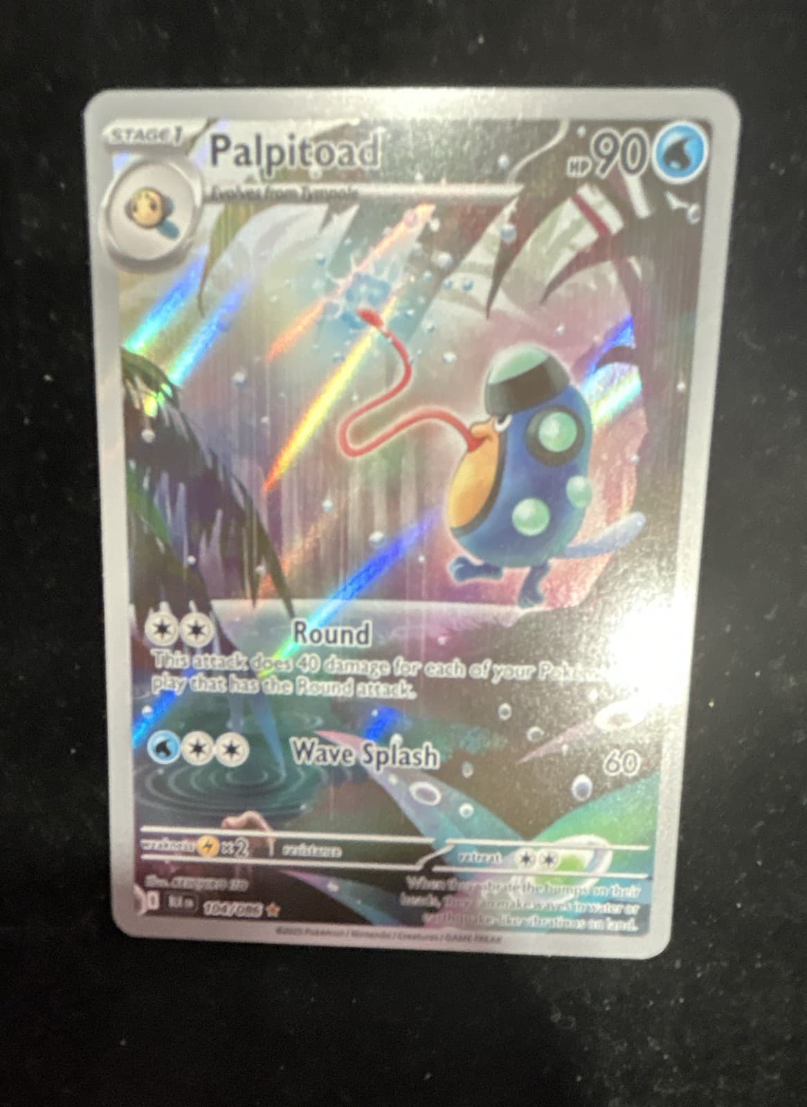 Palpitoad 104/086 Sv: Black Bolt Holo
