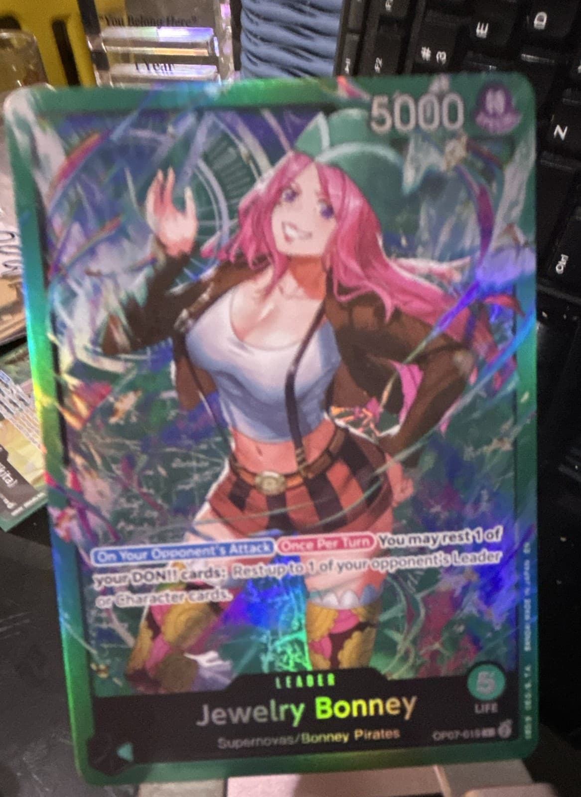 Jewelry Bonney (OP07-019) OP07-019 Starter Deck 24: GREEN Jewelry Bonney Foil