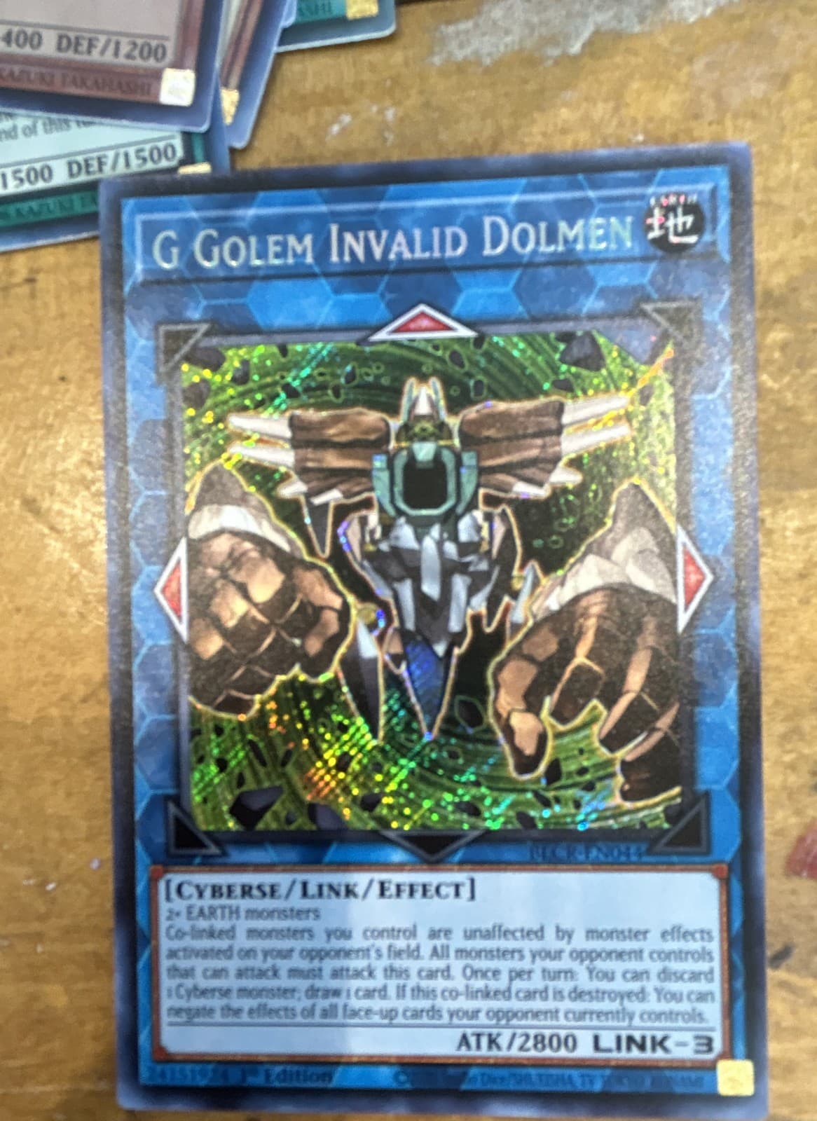G Golem Invalid Dolmen BLCR-EN044 Battles of Legend: Crystal Revenge 1st Edition