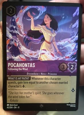 Pocahontas - Following the Wind 42/204 Winterspell Cold Foil