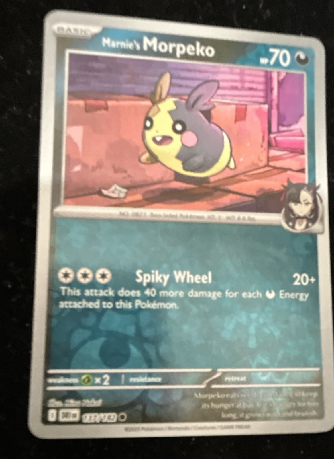 Marnie's Morpeko 137/182 Sv10: Destined Rivals Reverse Holo