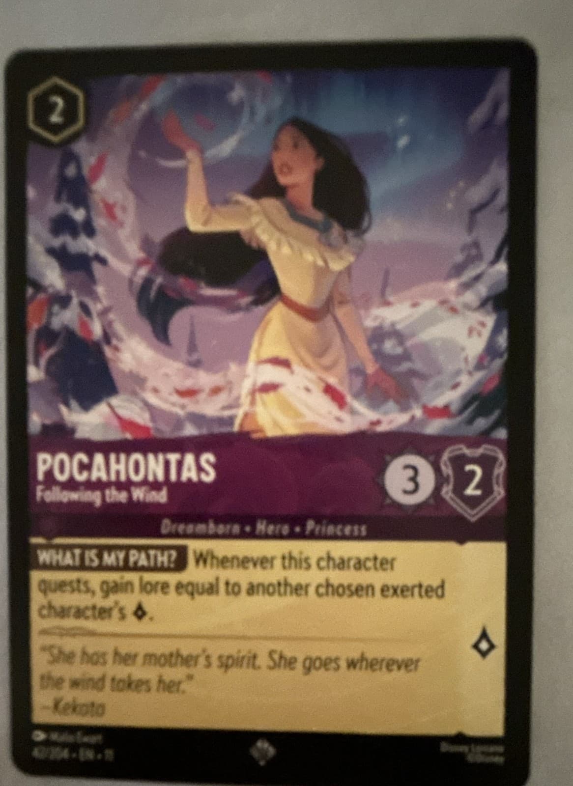 Pocahontas - Following the Wind 42/204 Winterspell Regular