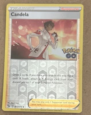 Candela Reverse Holo Uncommon Pokemon GO 065/078 NM