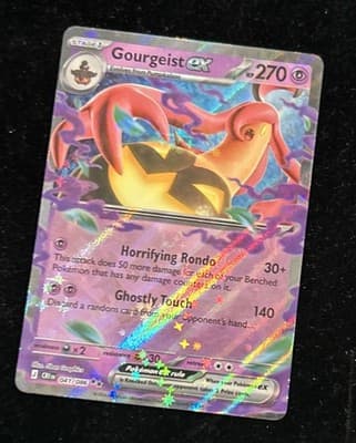 Gourgeist ex 041/086 Me04: Chaos Rising Holo Double Rare NM Pokemon TCG