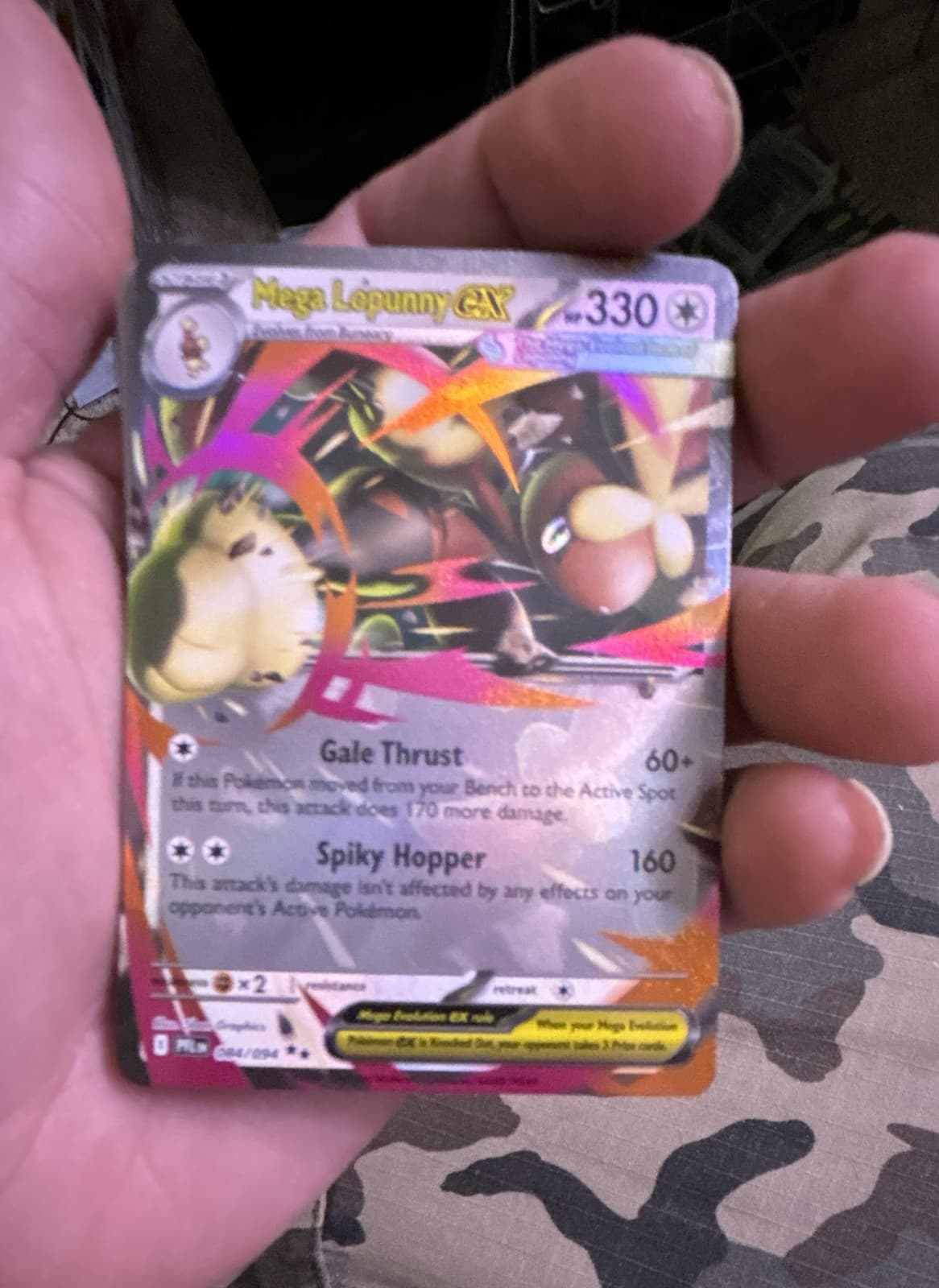 Mega Lopunny ex 084/094 Me02: Phantasmal Flames Holo