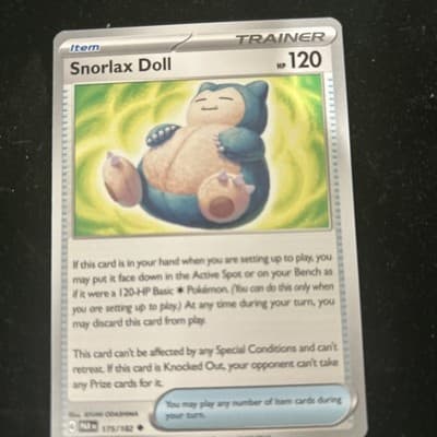 Pokemon Snorlax Doll Paradox Rift #175