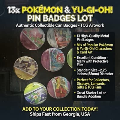 Custom Pokemon Card Buttons! Made from real Pokemon Cards. Msg For Req.
