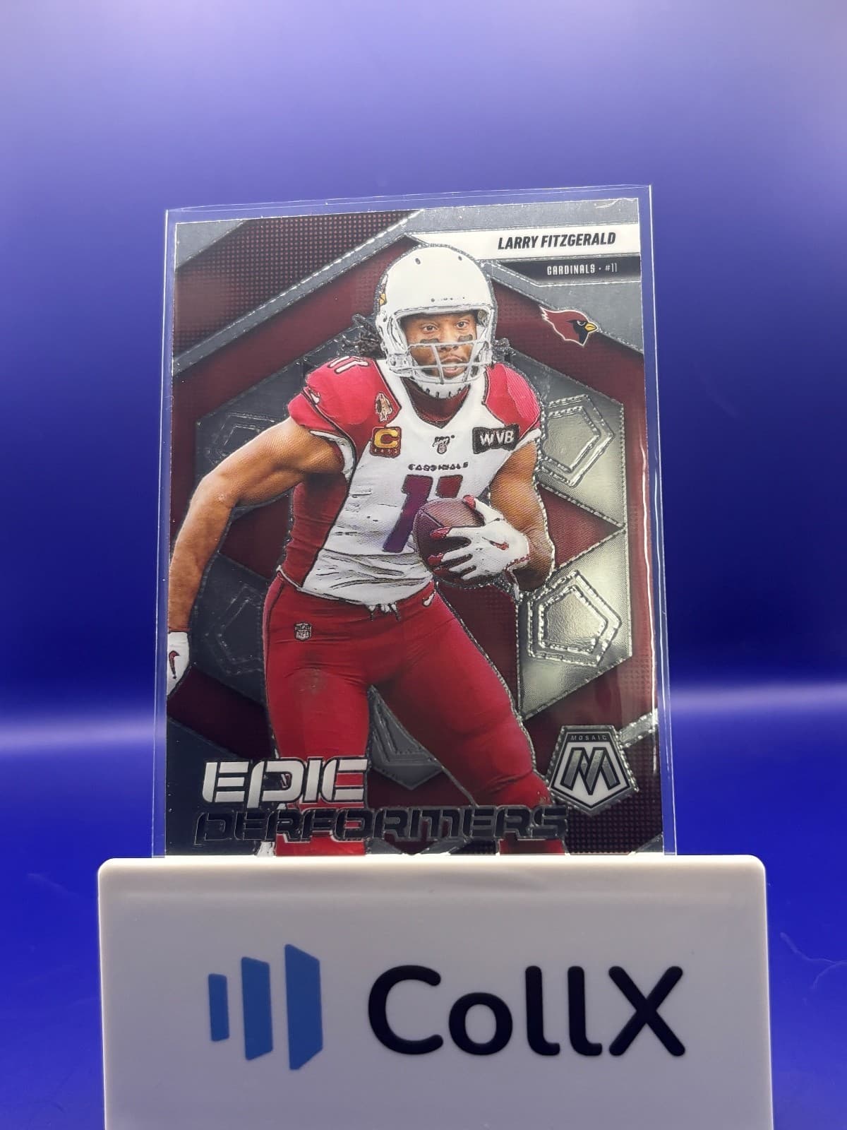 2025 Panini Mosaic Larry Fitzgerald Epic Performers Insert Arizona Cardinals HOF