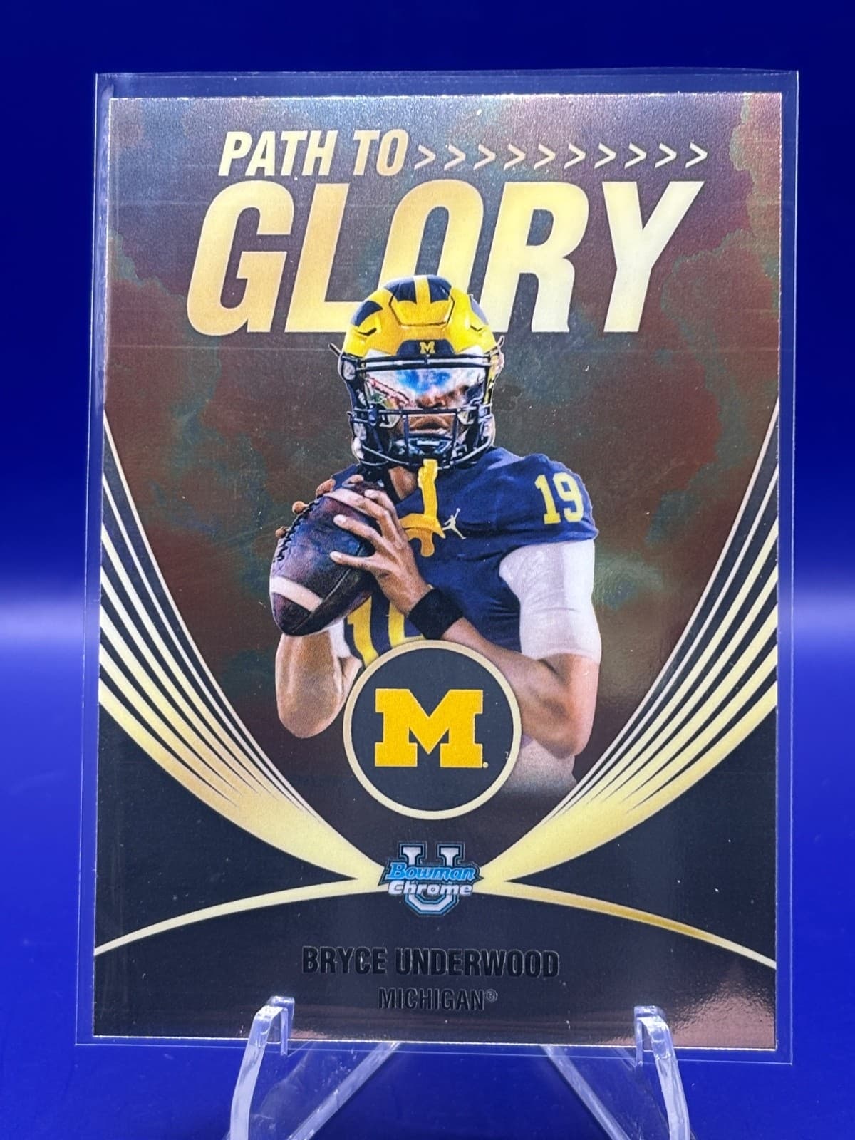 2025 Bowman Chrome University Bryce Underwood Path to Glory #PG-18 Michigan