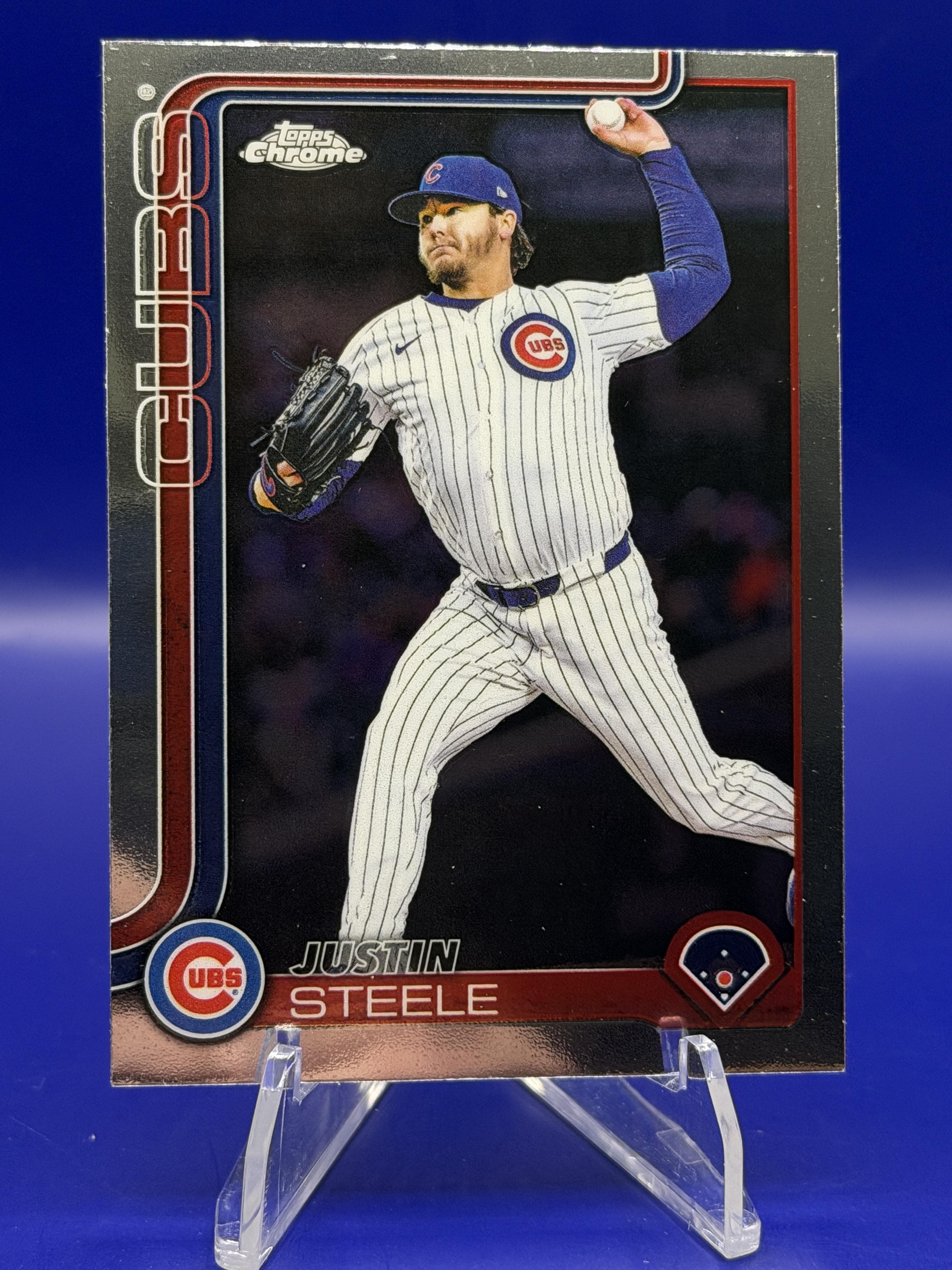 2025 Topps Chrome Update Justin Steele #USC3 Chicago Cubs Baseball Card NM
