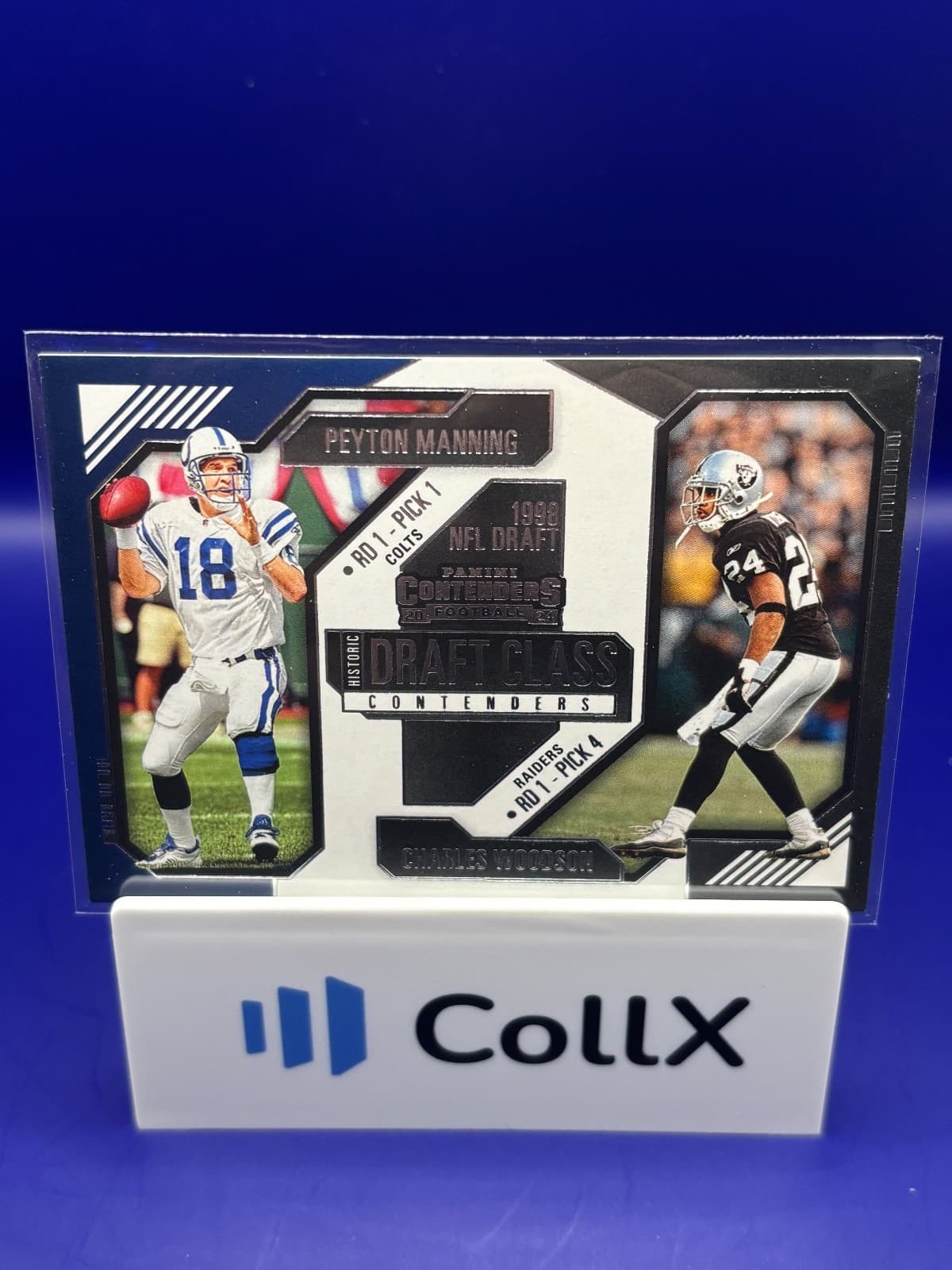 2024 Panini Contenders Historic Draft Class Peyton Manning Charles Woodson #17