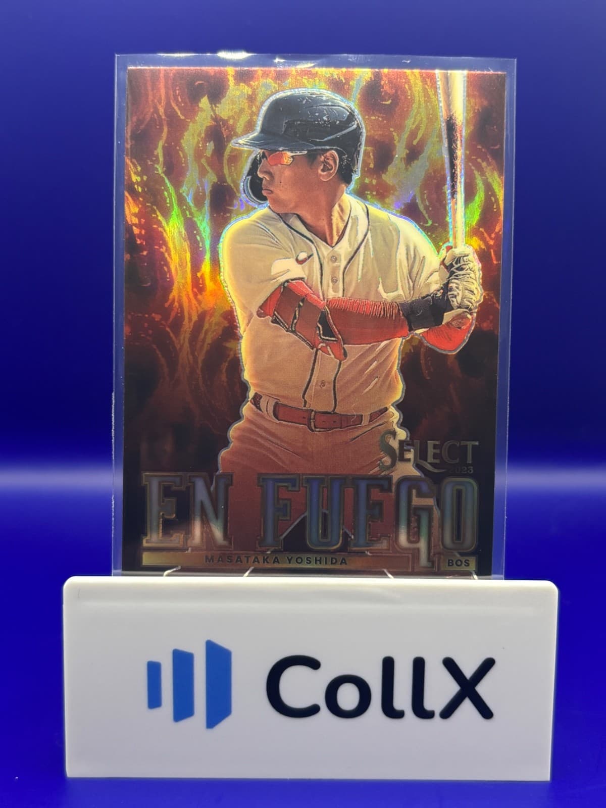2023 Panini Select En Fuego Masataka Yoshida RC Silver Prizm EF15